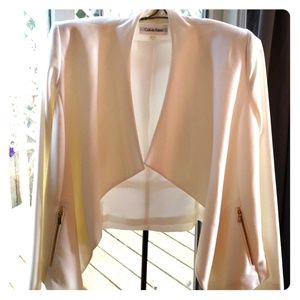 NWT Calvin Klein size 14 white blazer .